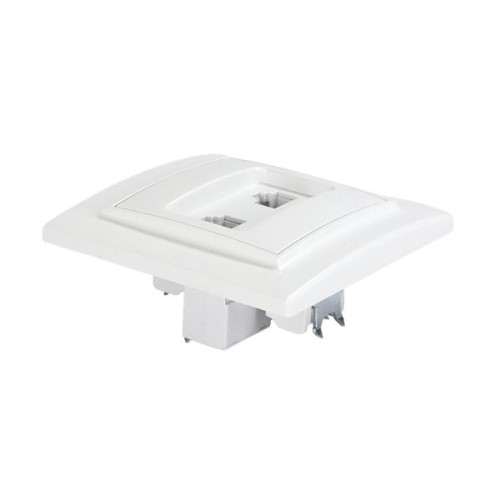 Минск Розетка RJ-45+Phone СП белая EKF