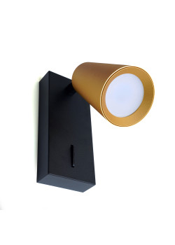 Светильник Feron ML1850 BELL, 35W, 230V, GU10, золото и чёрный