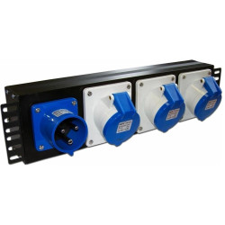 Блок распределения питания Lanmaster TWT-PDU-32AI9-1P гор.размещ. 3xIEC309 базовые 32A IEC 309