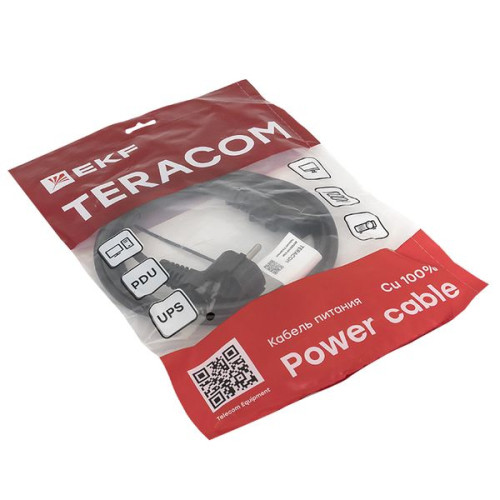 Кабель питания TERACOM для ИБП, ПК и мониторов C13 - Кабель питания TERACOM для ИБП, ПК и мониторов C13 -