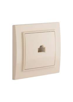 Минск Розетка RJ-45 1-мест. СП бежевый EKF
