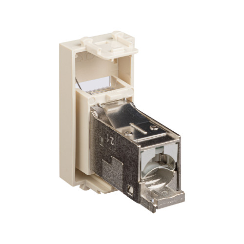 Компьютерная розетка RJ-45 модульная, кат.6 экранированная, Avanti, ванильная дымка, 1 модуль Компьютерная розетка RJ-45 модульная, кат.6 экранированная, Avanti, ванильная дымка, 1 модуль