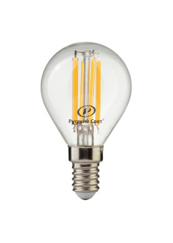 Лампа светодиодная филаментная RS LED F P45 E14 7W 220-240V 2700К 7Вт шар 810лм Ra 90 15011245089