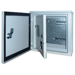 Корпус метал. двухдверный 300х310х150 1-фазн. 12 мод. IP54 ЩРУН-1/7