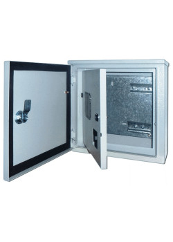 Корпус метал. двухдверный 300х310х150 1-фазн. 12 мод. IP54 ЩРУН-1/7
