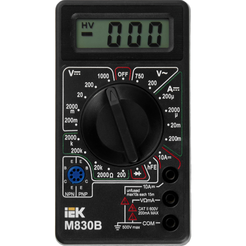 Мультиметр цифровой UNIVERSAL M830B IEK Мультиметр цифровой UNIVERSAL M830B IEK