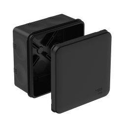 MULTIBOX Коробка распред. 85х85х42 IP66 с 8 мембр. вводами D25, под пистолет ЧЁРНАЯ (со стикером)