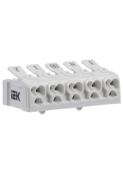 Клемма пружинная соединительная КСПн5-3L+N+PE IEK