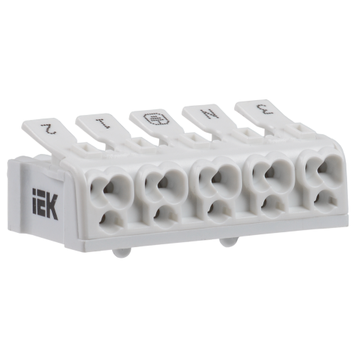 Клемма пружинная соединительная КСПн5-3L+N+PE IEK