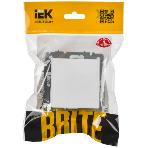 BRITE Вывод кабеля МВ10-БрАБ арктический белый IEK BRITE Вывод кабеля МВ10-БрАБ арктический белый IEK