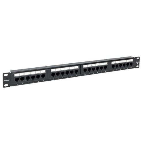 Патч-панель TERACOM 19'' Cat.5E 1U неэкран. UTP 24 порта RJ-45 110 IDC