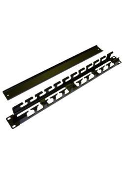 Организатор CM-1U-ML-COV кабельный с метал. кольцами и крышкой 19дюйм 1U Hyperline 16489
