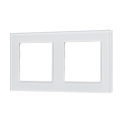 Рамка стеклянная FRM-GLARE-GS-2-WH Arlight 043796