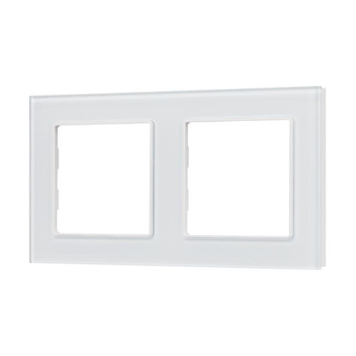 Рамка стеклянная FRM-GLARE-GS-2-WH Arlight 043796