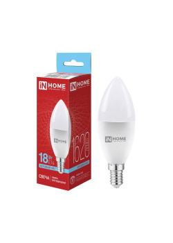 Лампа светодиодная LED-СВЕЧА-VC 18Вт свеча 6500К E14 1620лм 230В IN HOME 4690612065311