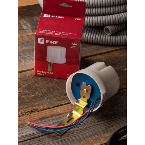 Фотореле PS-3 20А 4400Вт IP44 EKF Фотореле PS-3 20А 4400Вт IP44 EKF