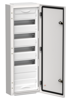 TITAN 5 Корпус металлический ЩРн-60 (1х60) 835х310х140мм IP54 белый (одна дверь) IEK