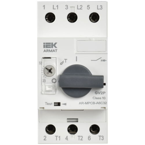 ARMAT Автоматический выключатель защиты двигателя A6 GV2P 23-32А IEK ARMAT Автоматический выключатель защиты двигателя A6 GV2P 23-32А IEK