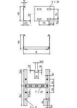Лоток лестничный 500х110 L3000 сталь 1.5мм LG 115 VS 3 FS OBO 6216413