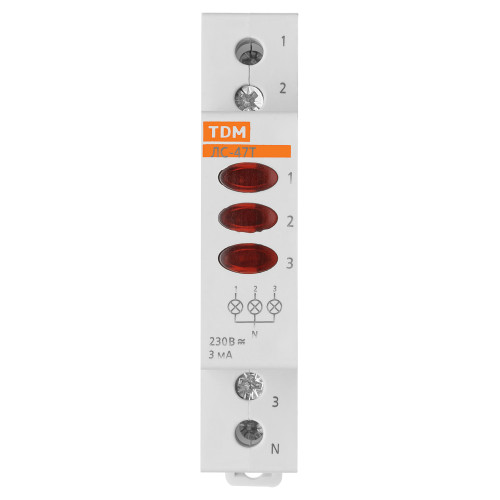 Индикатор фаз ЛС-47Т (LED) AC/DC TDM Индикатор фаз ЛС-47Т (LED) AC/DC TDM