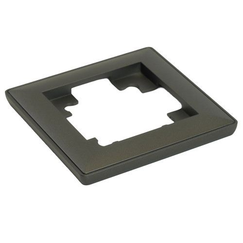 Рамка STEKKER, PFR00-7001-06 1-местная, пластик, серия Катрин,графит Рамка STEKKER, PFR00-7001-06 1-местная, пластик, серия Катрин,графит