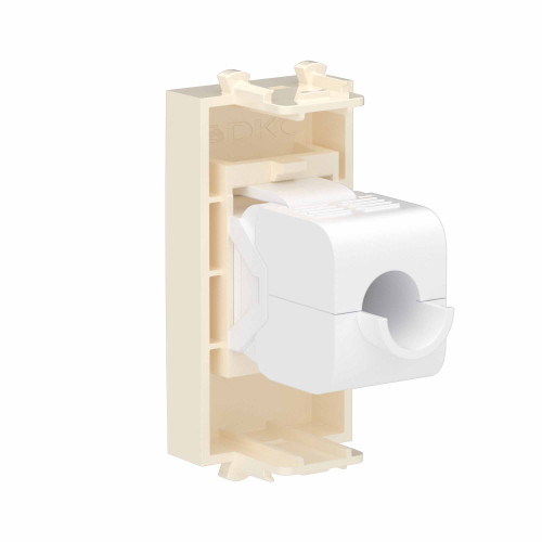 Компьютерная розетка RJ-45 без шторки модульная, кат.6А, Avanti, ванильная дымка, 1 модуль Компьютерная розетка RJ-45 без шторки модульная, кат.6А, Avanti, ванильная дымка, 1 модуль