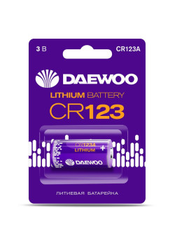 Элемент питания литиевый CR123 BL-1 DAEWOO 5043299