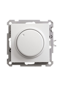 W59 СВЕТОРЕГУЛЯТОР (диммер) поворотно-нажимной, LED, RC, 400Вт, механизм, БЕЛЫЙ