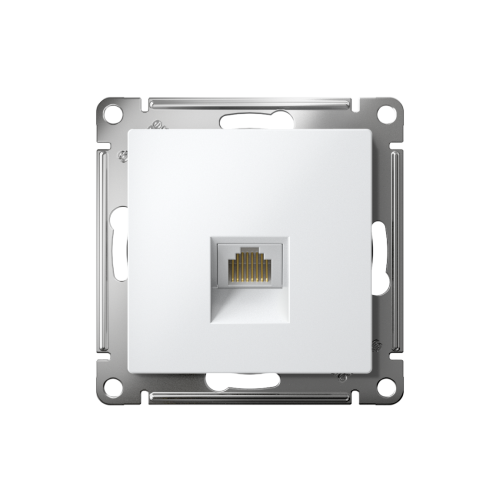 ATLASDESIGN РОЗЕТКА компьютерная RJ45 кат. 5e, механизм, БЕЛЫЙ