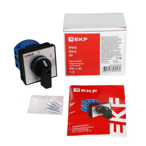ПК-1-51 25А 1P «1-2» IP65 EKF ПК-1-51 25А 1P «1-2» IP65 EKF