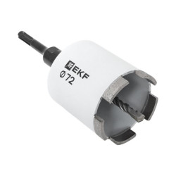 Коронка алмазная DCH-72 (верхнее пылеудаление) Laser M16 SDS-Plus EXPERT EKF