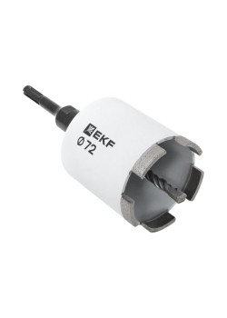Коронка алмазная DCH-72 (верхнее пылеудаление) Laser M16 SDS-Plus EXPERT EKF