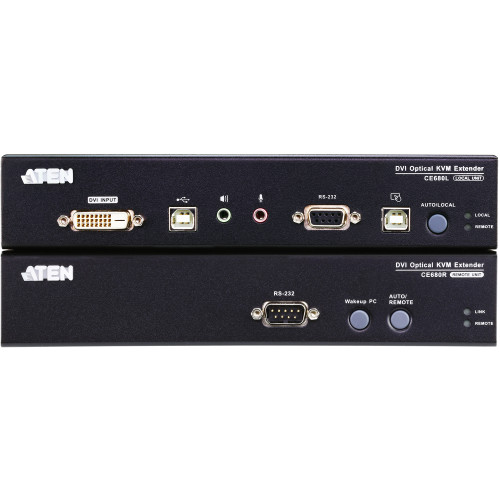 Удлинитель/extender, DVI-D+AUDIO+RS232, 20 км., 1xОптич.волокно одномод./singlemode 1310/1550нм, DVI-D+2xMINIJACK+DB9+LС+2xUSB А-Тип+2xUSB B-Тип, F, без шнуров, 2xБ.П. 220> 5.3V, (до 1920x1200 60Hz;HDTV 720p/1080p;HDCP)/ DVI Optical KVM Extender W/1.8M W/ Удлинитель/extender, DVI-D+AUDIO+RS232, 20 км., 1xОптич.волокно одномод./singlemode 1310/1550нм, DVI-D+2xMINIJACK+DB9+LС+2xUSB А-Тип+2xUSB B-Тип, F, без шнуров, 2xБ.П. 220> 5.3V, (до 1920x1200 60Hz;HDTV 720p/1080p;HDCP)/ DVI Optical KVM Extender W/1.8M W/