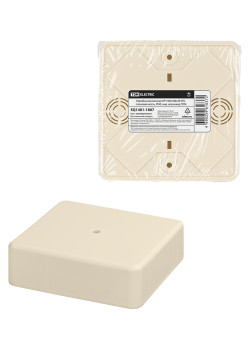 Коробка распаячная КР 100х100х29 ОП, сл. кость, IP40, инд. штрихкод TDM