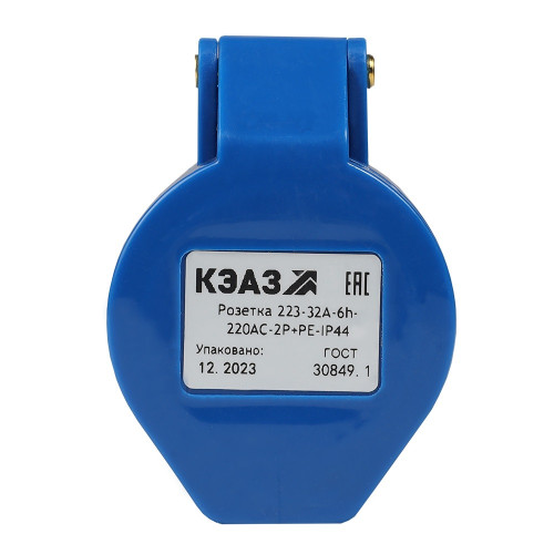 Розетка кабельная 213-16А-6h-220AC-2P+PE-IP44 Розетка кабельная 213-16А-6h-220AC-2P+PE-IP44