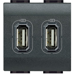 Livinglight USB Разъём Д/Зарядки 2м Антрацит
