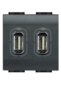 Livinglight USB Разъём Д/Зарядки 2м Антрацит