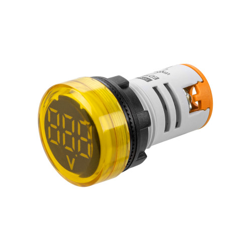 Индикатор значения напряжения ED16-22VD d22мм 20В-500В желтый TDM