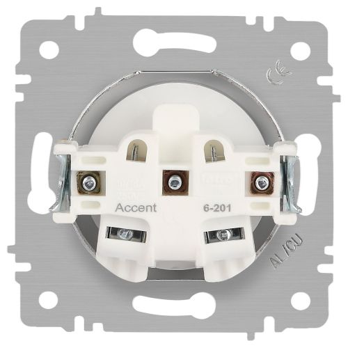 Розетка 1-м СП Accent 6-201-06 16А IP20 250В 2P перламутр. Intro Б0063667 Розетка 1-м СП Accent 6-201-06 16А IP20 250В 2P перламутр. Intro Б0063667