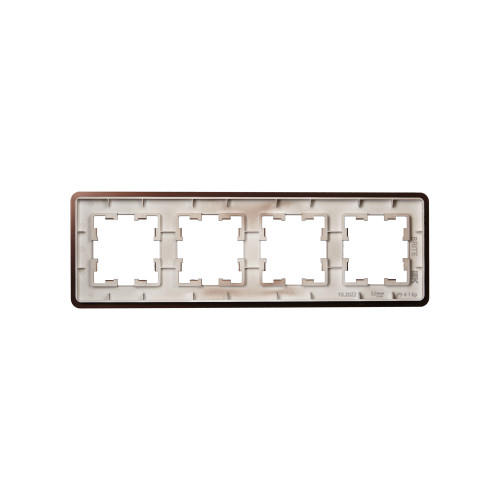 BRITE Рамка 4-местная РУ-4-1-Бр металл коричневый RE AL IEK BRITE Рамка 4-местная РУ-4-1-Бр металл коричневый RE AL IEK