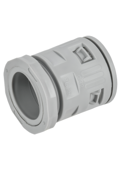 ELASTA Муфта вводная для гофрированных труб MVN32 IP40 серая IEK