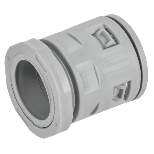 ELASTA Муфта вводная для гофрированных труб MVN32 IP40 серая IEK