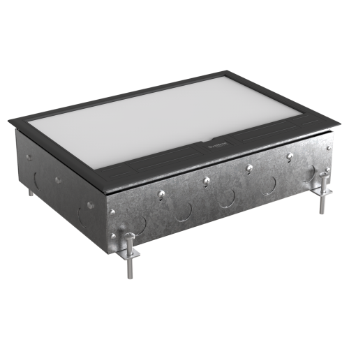 MultiDesk Люк на 16 модулей IP40 для бетонных полов с монтажной коробкой, тип MDK10 MultiDesk Люк на 16 модулей IP40 для бетонных полов с монтажной коробкой, тип MDK10