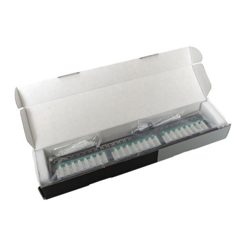 Патч-панель высокой плотности TERACOM PRO 19'' Cat.5E 1U неэкран. UTP 48 портов RJ-45 Dual IDC с органайзером Патч-панель высокой плотности TERACOM PRO 19'' Cat.5E 1U неэкран. UTP 48 портов RJ-45 Dual IDC с органайзером