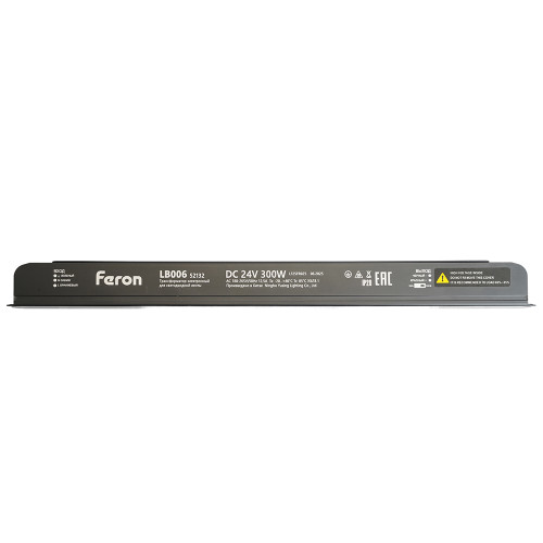 Трансформатор для светодиодной ленты с диммированием 300W 24V IP20 , клипсы, LB006 Трансформатор для светодиодной ленты с диммированием 300W 24V IP20 , клипсы, LB006