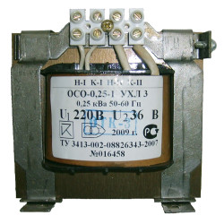 ОСО-0,25 УХЛ3 220/36, IP00, трансформатор