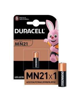 Элемент питания алкалиновый A23/MN 21 для пультов сигнализаций BP-1 Duracell 00000746