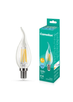 Лампа светодиодная филаментная LED12-CW35-FL/845/E14 12Вт 220В Camelion 13711