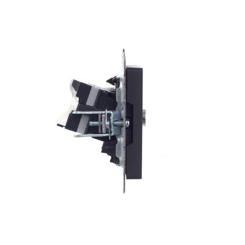 BRITE Розетка двойная TV+RJ45 кат.5E РТВ/РК12-БрГ графит IEK BRITE Розетка двойная TV+RJ45 кат.5E РТВ/РК12-БрГ графит IEK