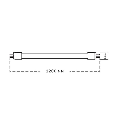 Лампа светодиодная PLED T8-1200GL 30Вт T8 матовая 4000К G13 FROST JazzWay 5066052